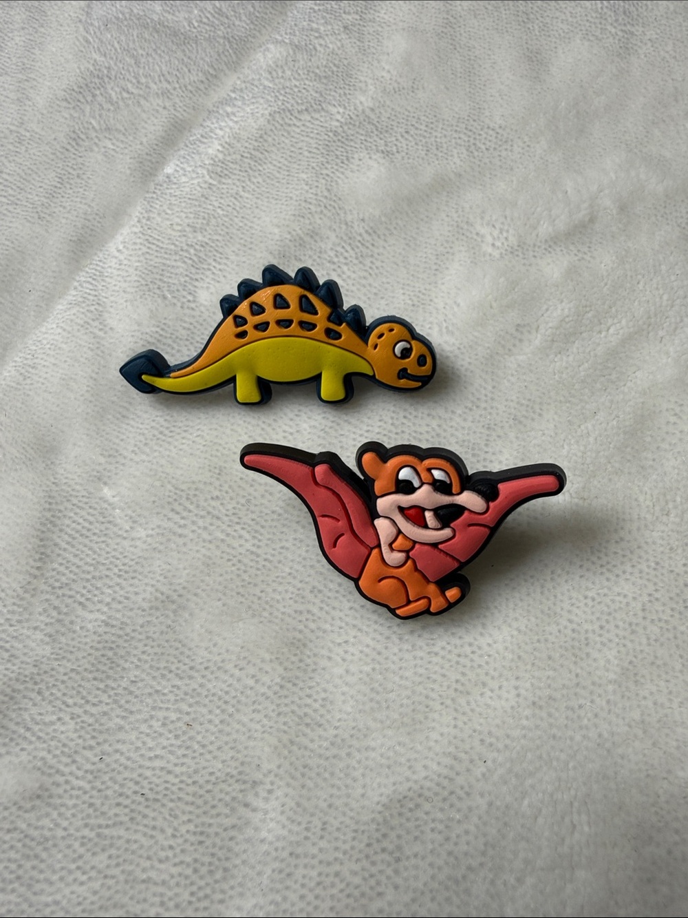 Yellow & Orange Dino Shoe Charm